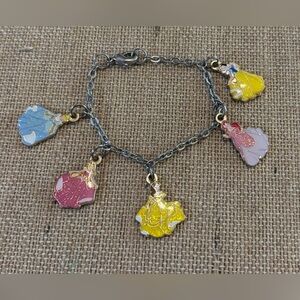 Disney Princess Enamel Charm Bracelet 6”